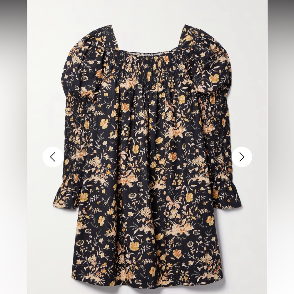 Doen Sabia shirred floral print dress- small - Picture 2 of 7